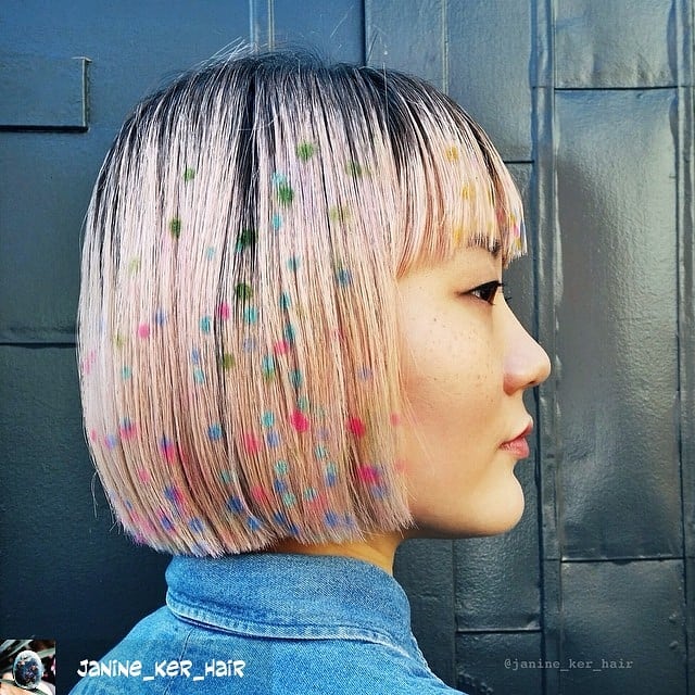 12. Playful Pastel Bob