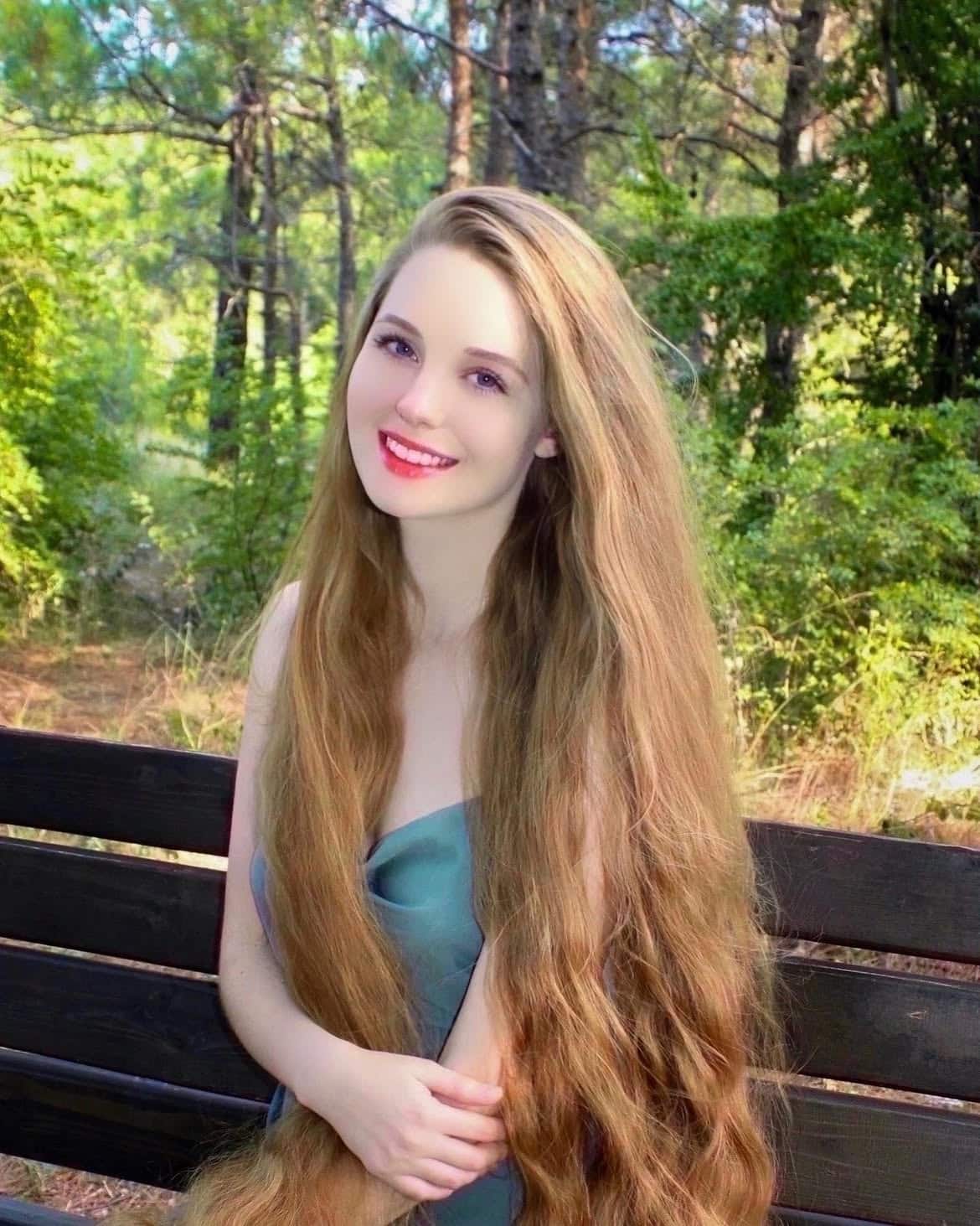 56. Rapunzel-Length Honey Blonde Hair