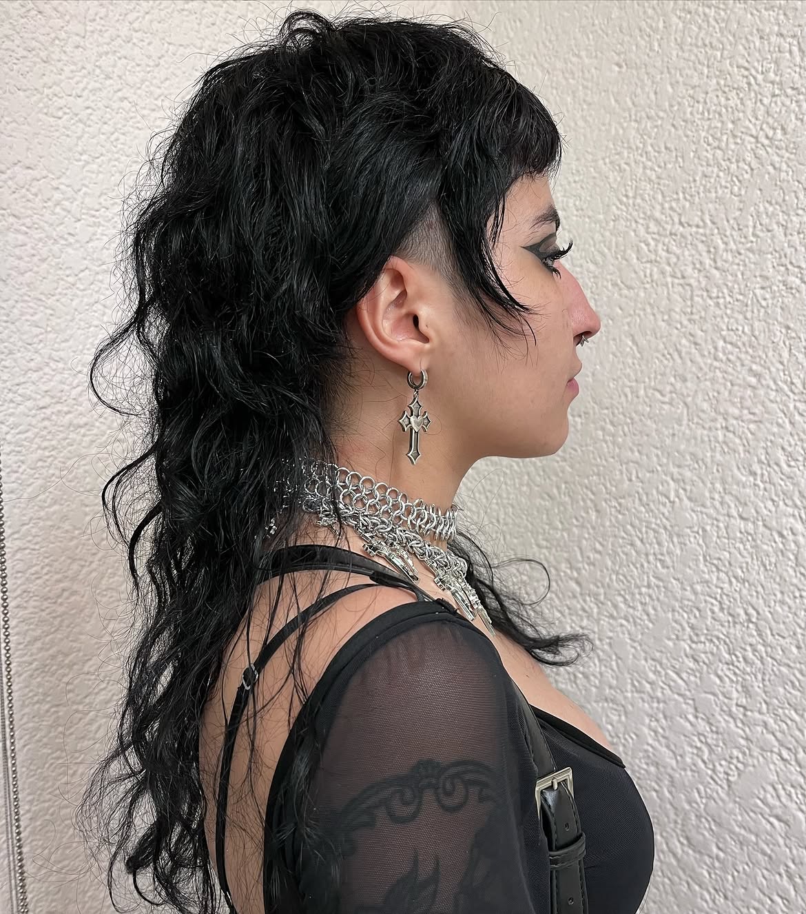 7. Raven Undercut Mullet