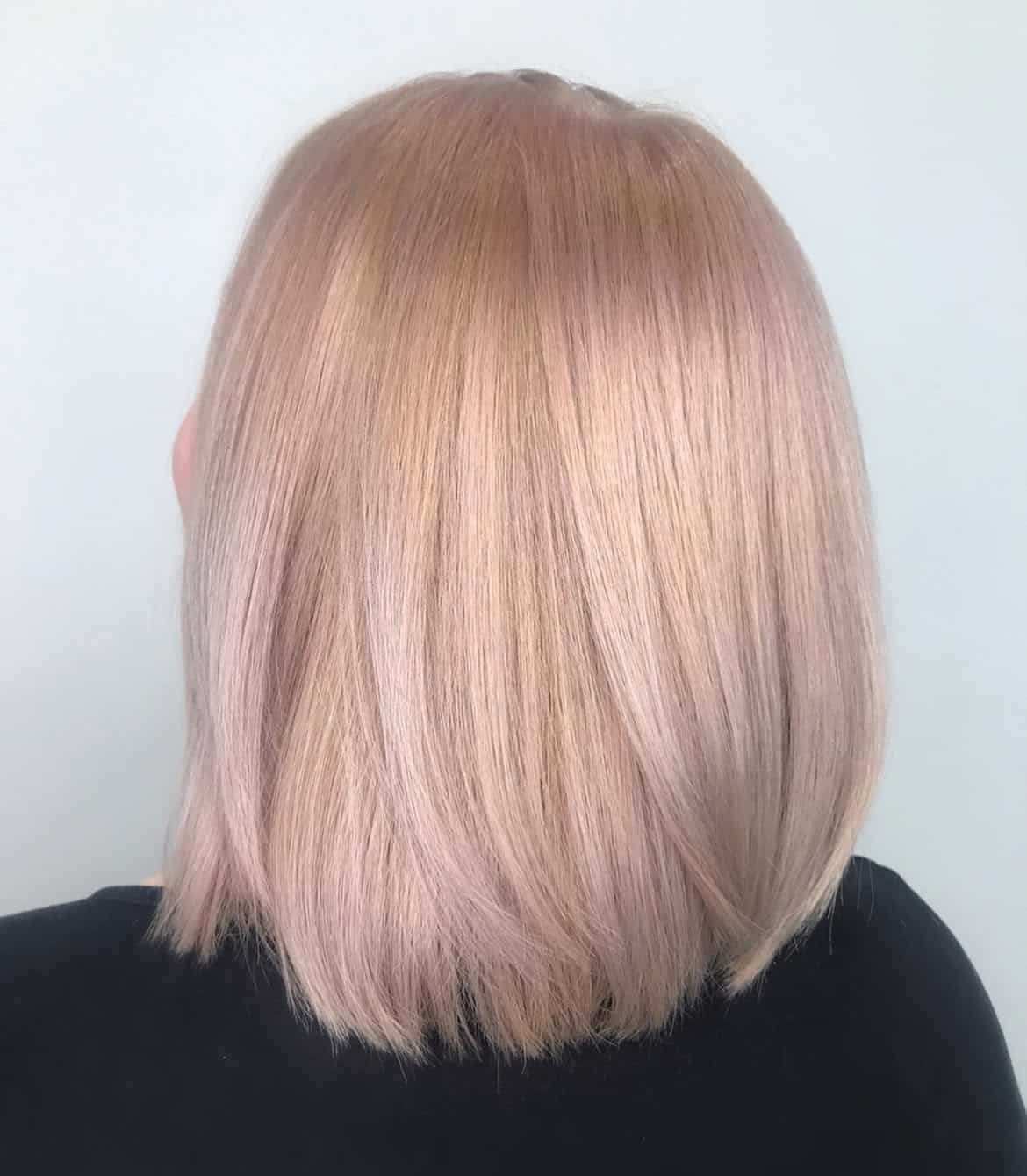 5. Rose Gold Tinted Lob