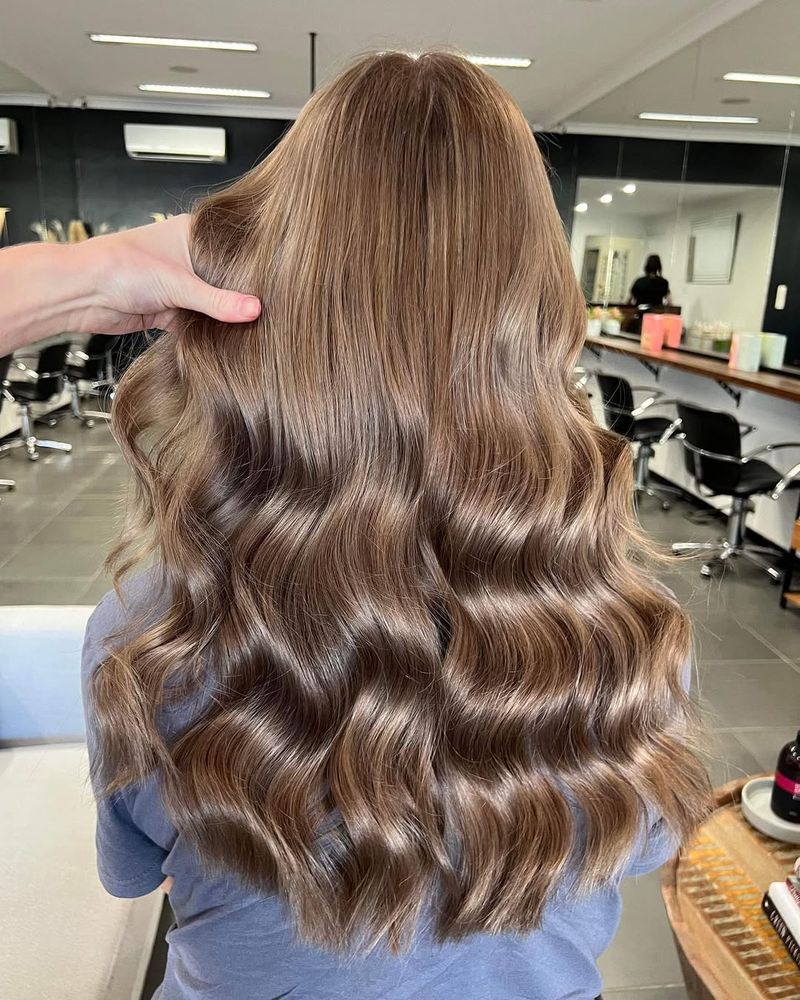 71. Sandy Brown Waves with Subtle Highlights