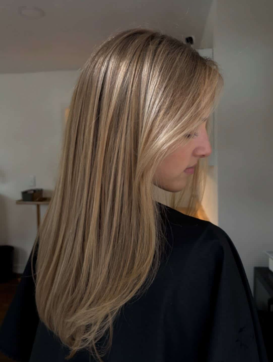 49. Sandy Honey Blonde Straight Layers