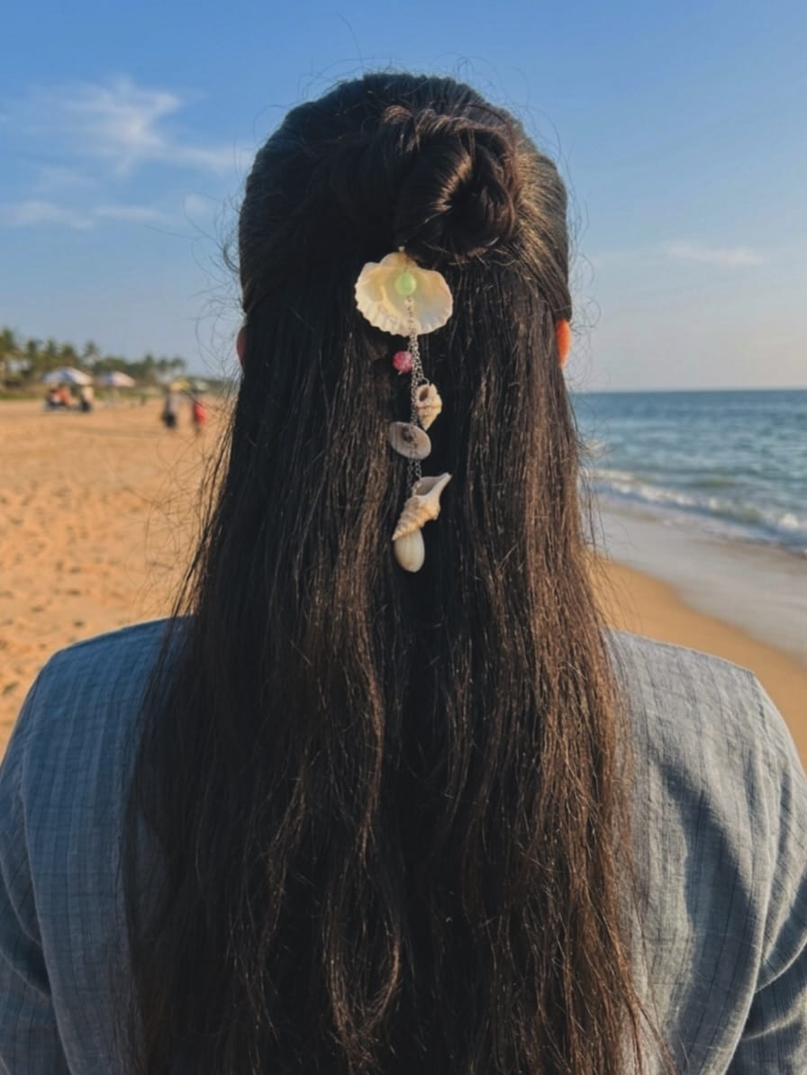 12. Seashell Half-Up Bun