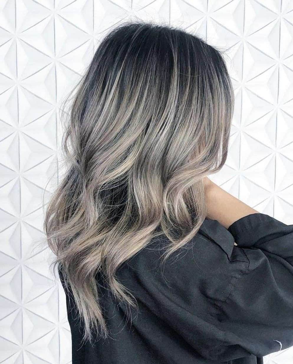 40. Shadow Root Ash Balayage