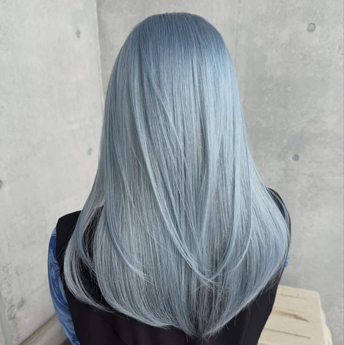35. Silky Frosted Blue Layers