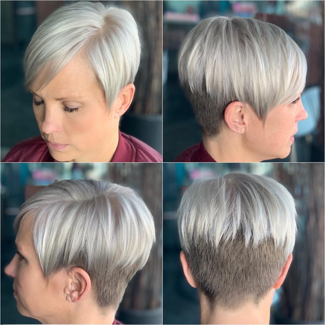 21. Silver Undercut Pixie