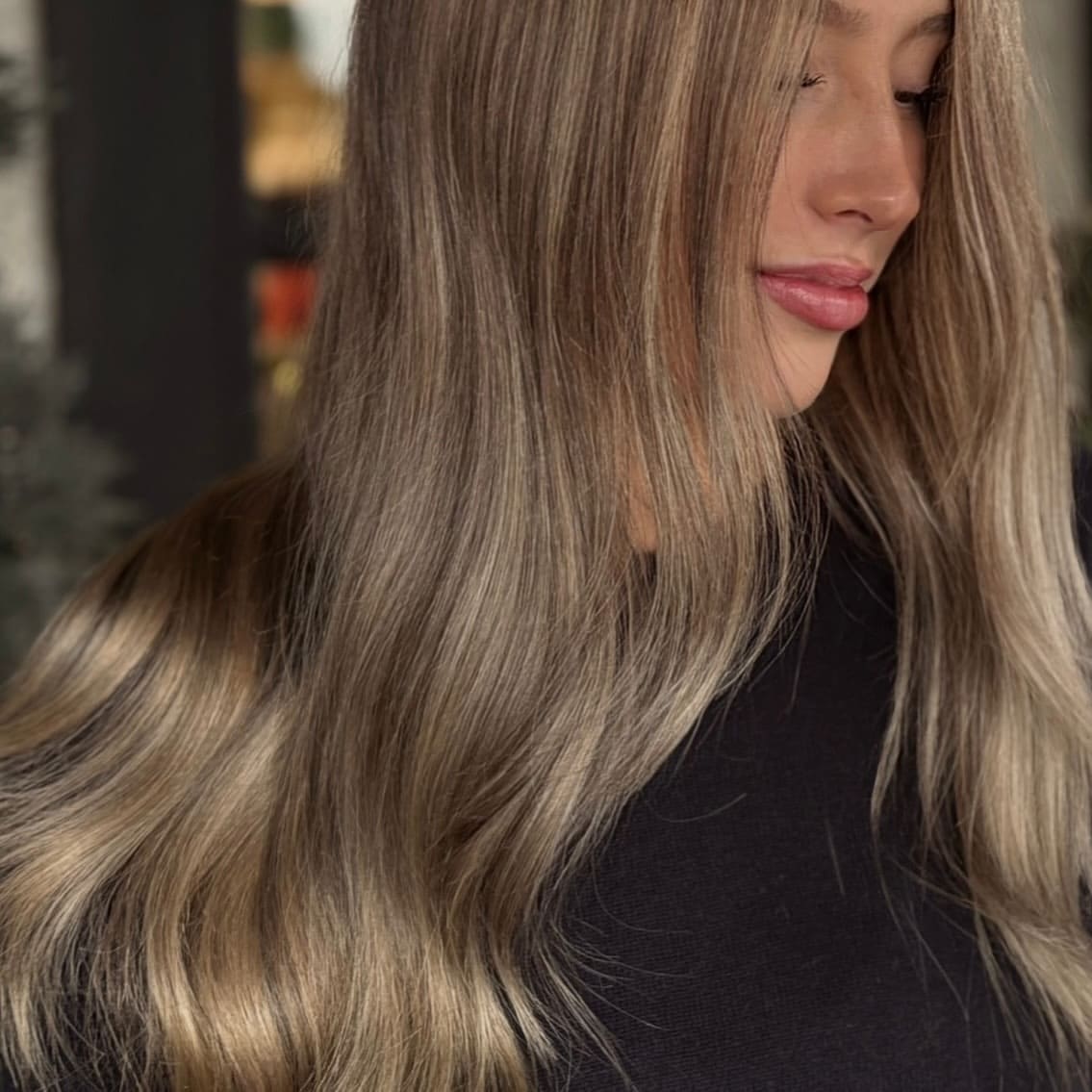 11. Sleek Balayage Waves