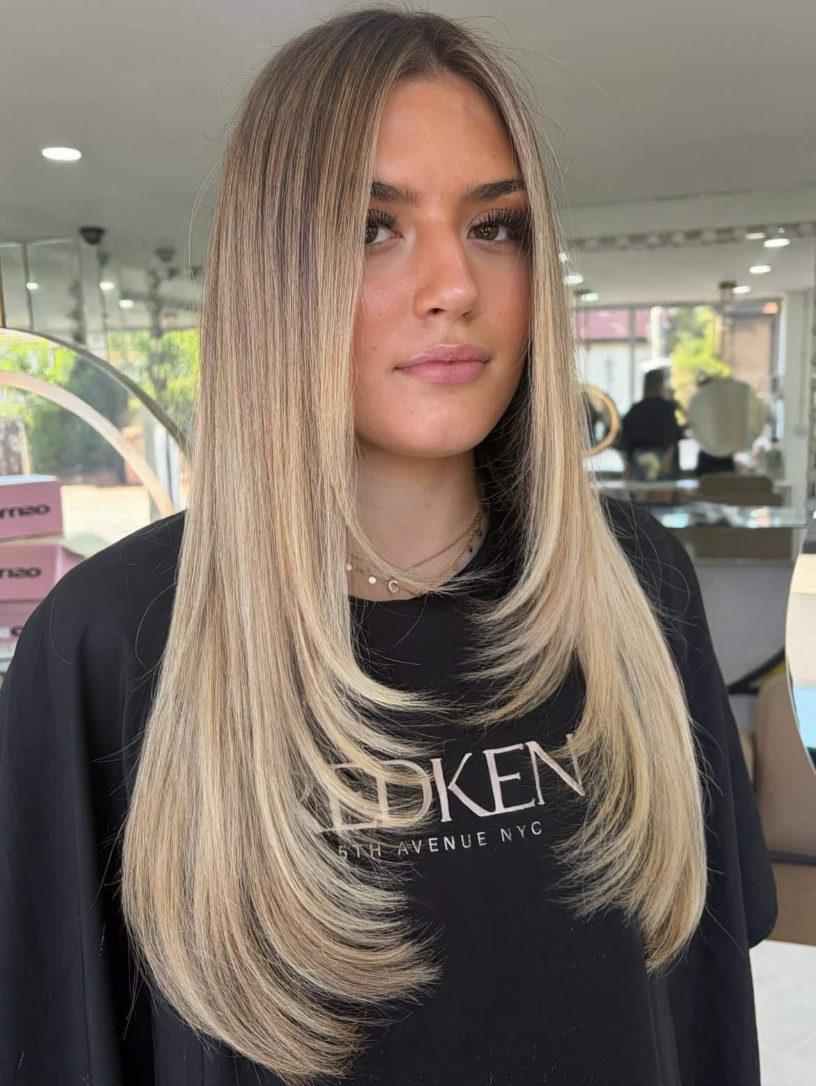 40. Sleek Champagne Layers