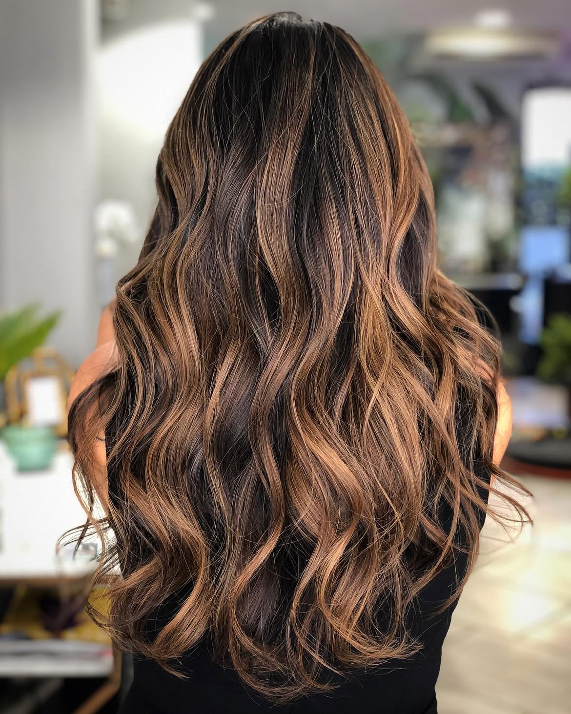 29. Smoked Brown and Ash Blonde Balayage