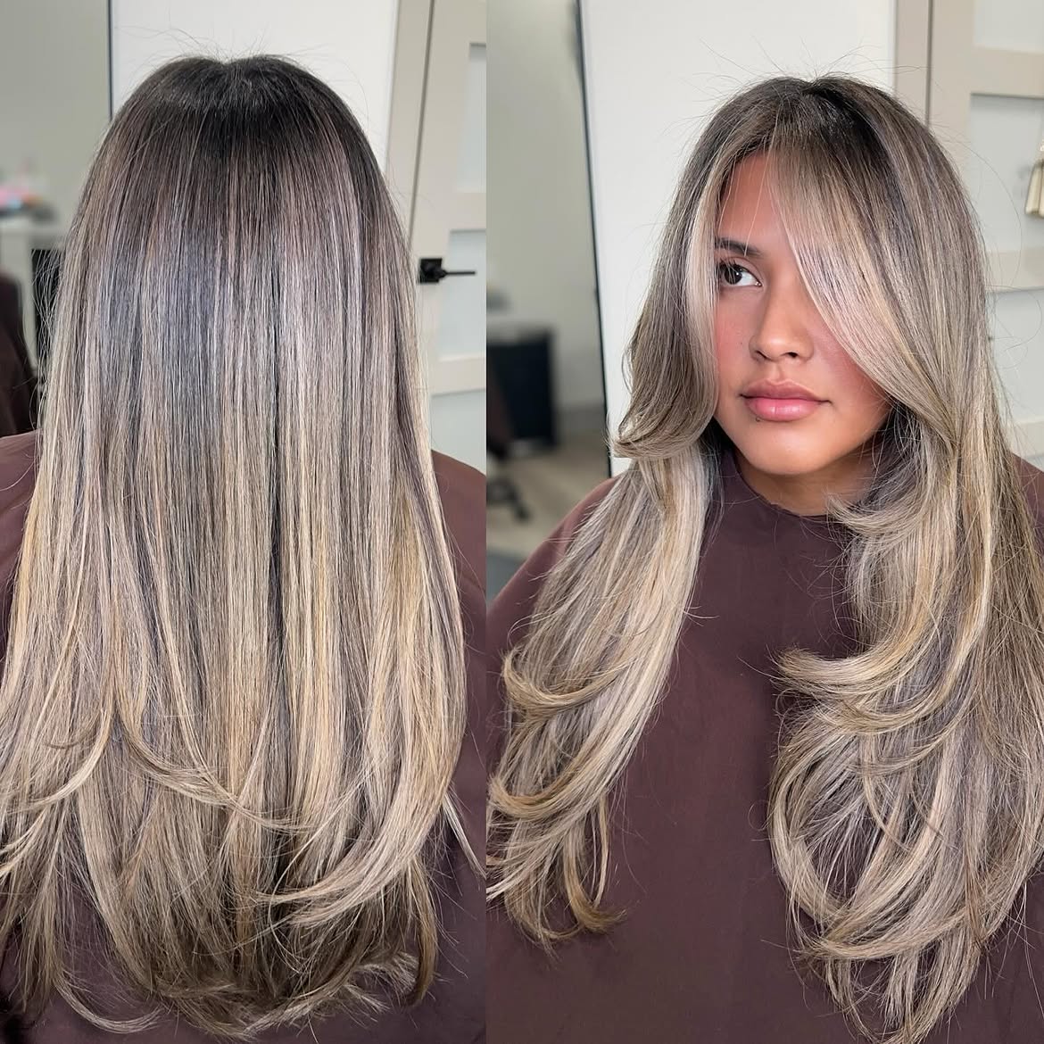 30. Smoked Butter Blonde Butterfly Layers