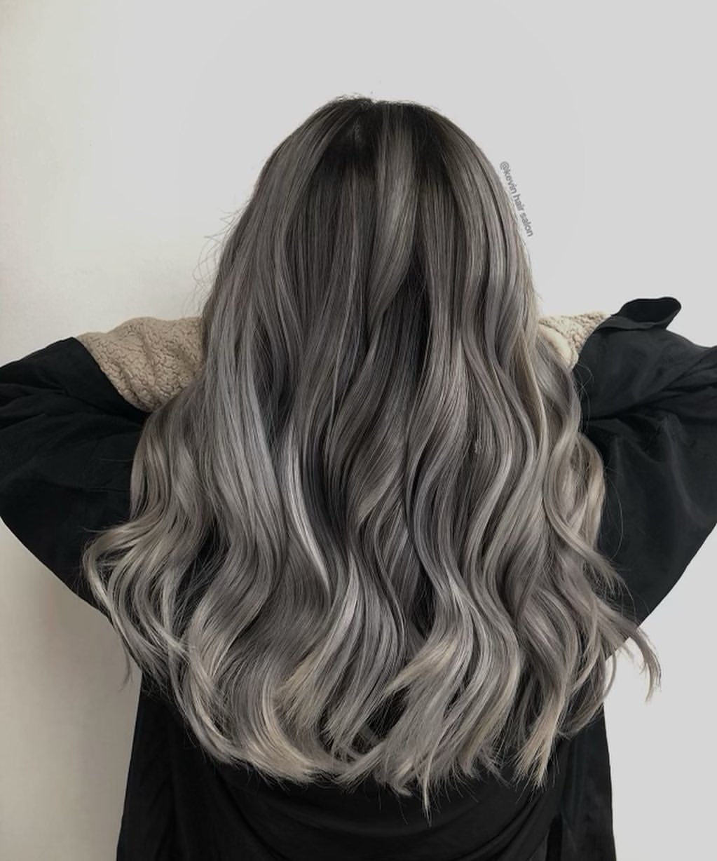 30. Smokey Charcoal Balayage