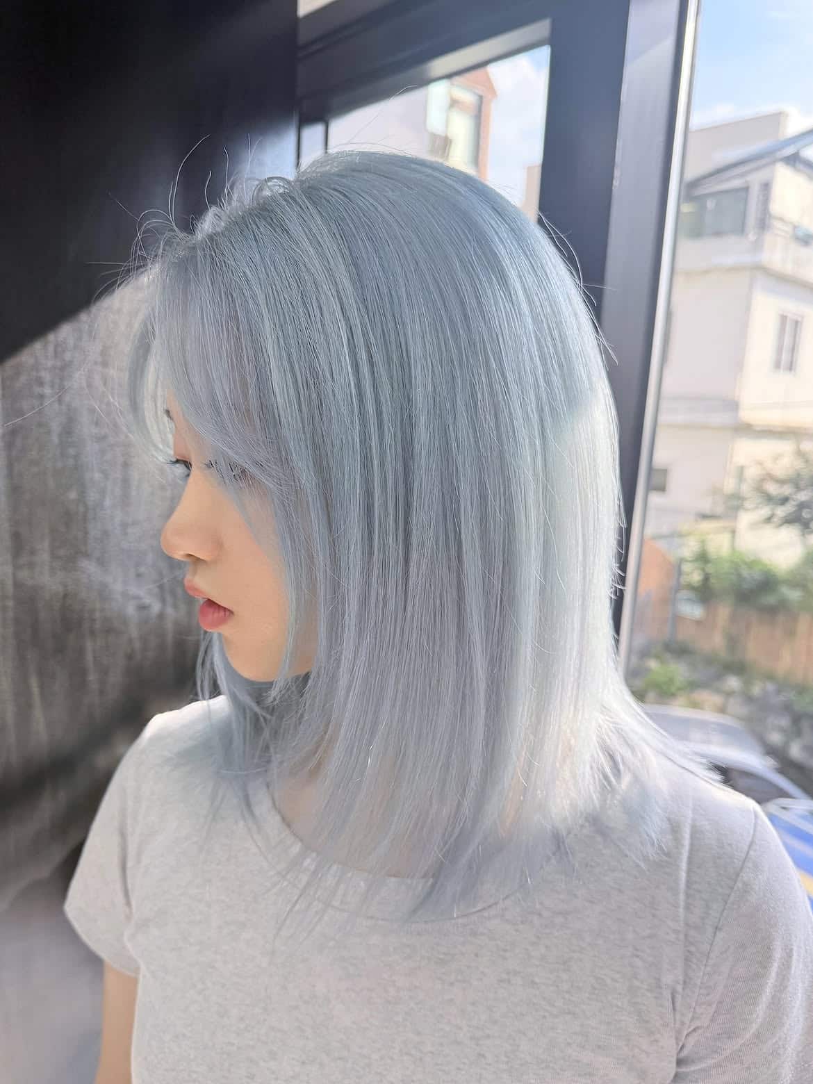 17. Smoky Pastel Blue with Subtle Layers