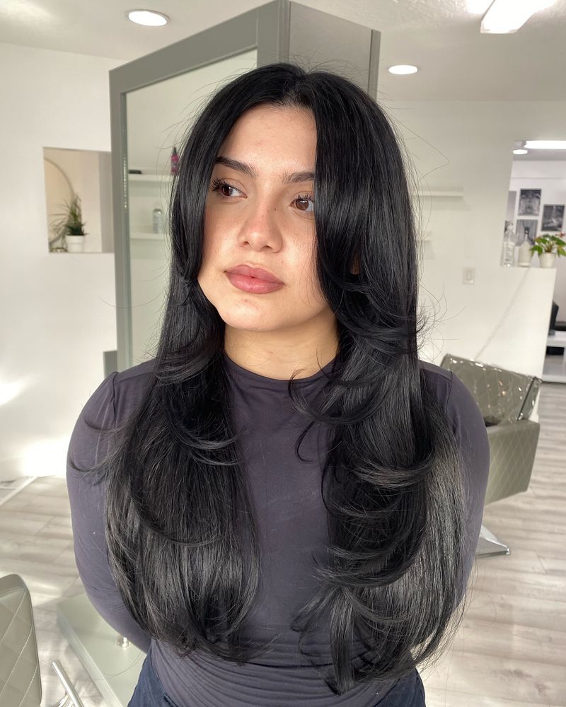 31. Soft Black Blowout Layers