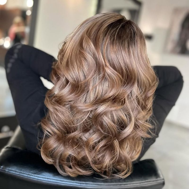 50. Soft Brown Tonal Waves