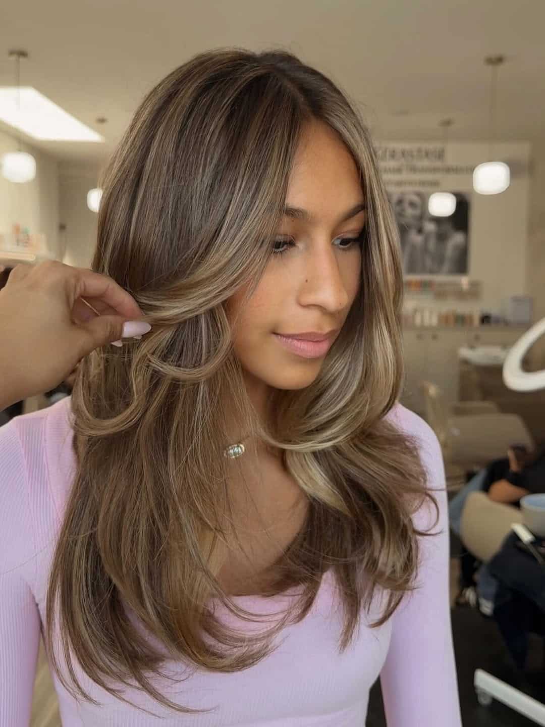 19. Soft Honey Blowout Layers