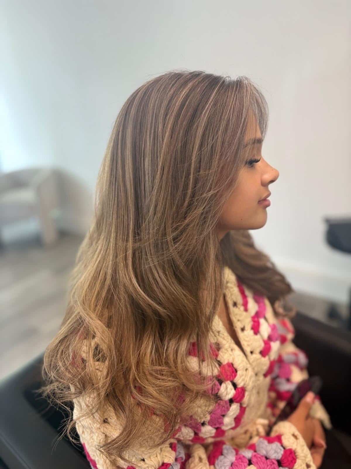 9. Soft Mushroom Blonde with Face-Framing Highlights