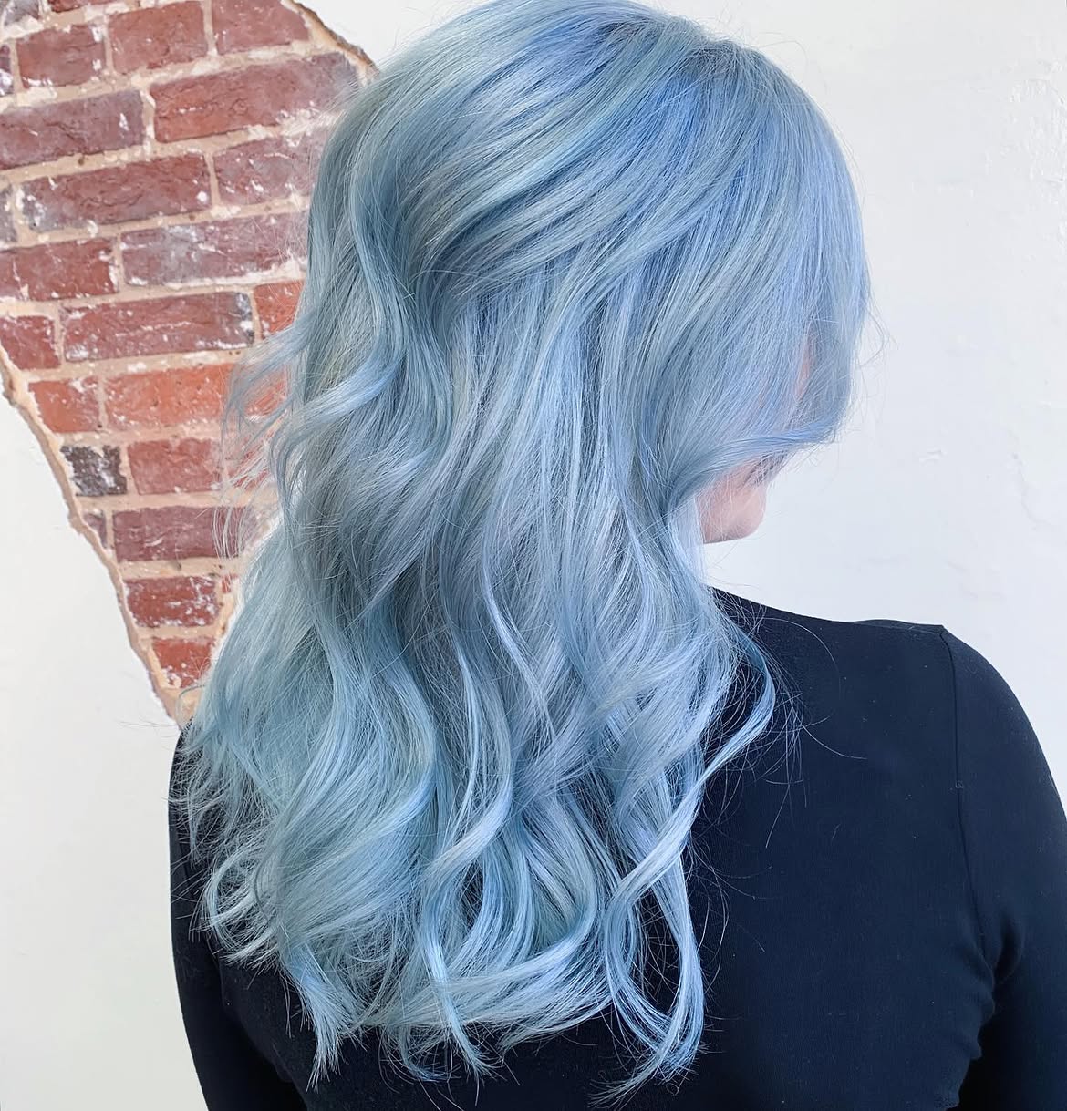 7. Soft Waves in Frosty Pastel Blue