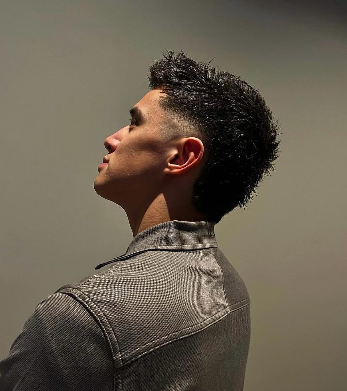 21. Spiky Burst Fade Mullet