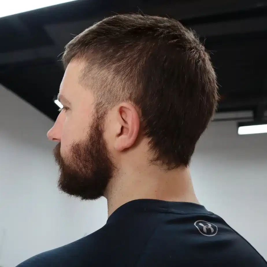 24. Subtle Tapered Short Mullet