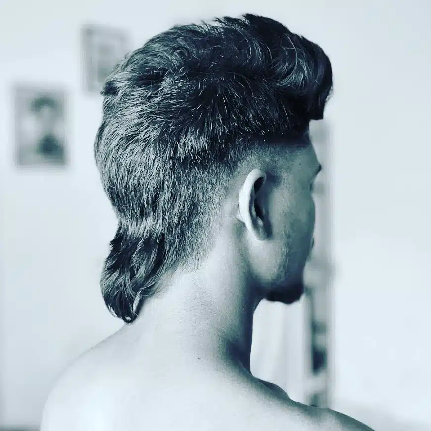 11. Taper Fade with Flowing Tail