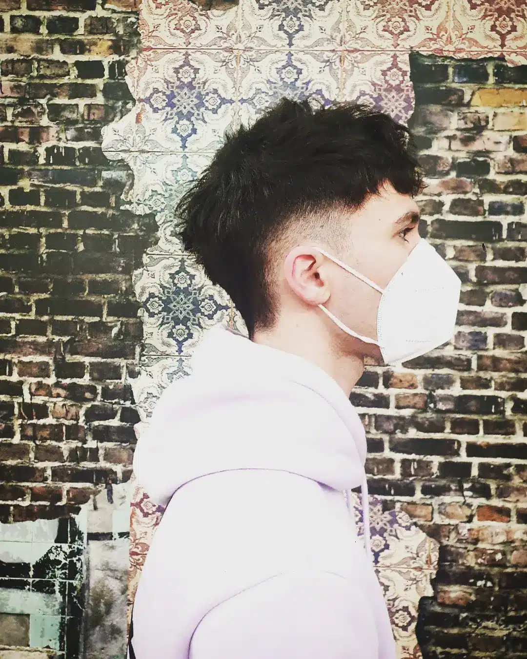 5. Textured Crop Mullet with Taper Fade