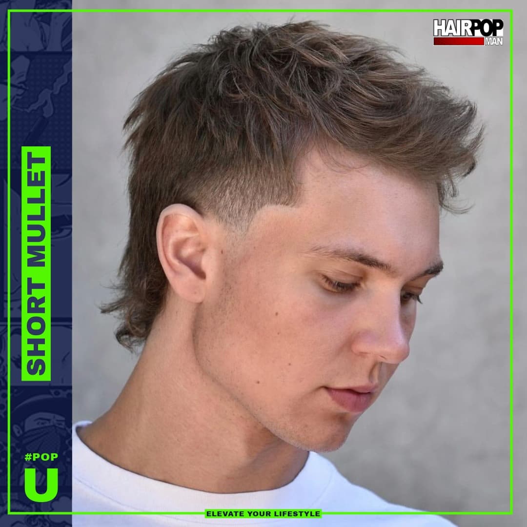 30. Textured Crop Mullet with Tapered Sides