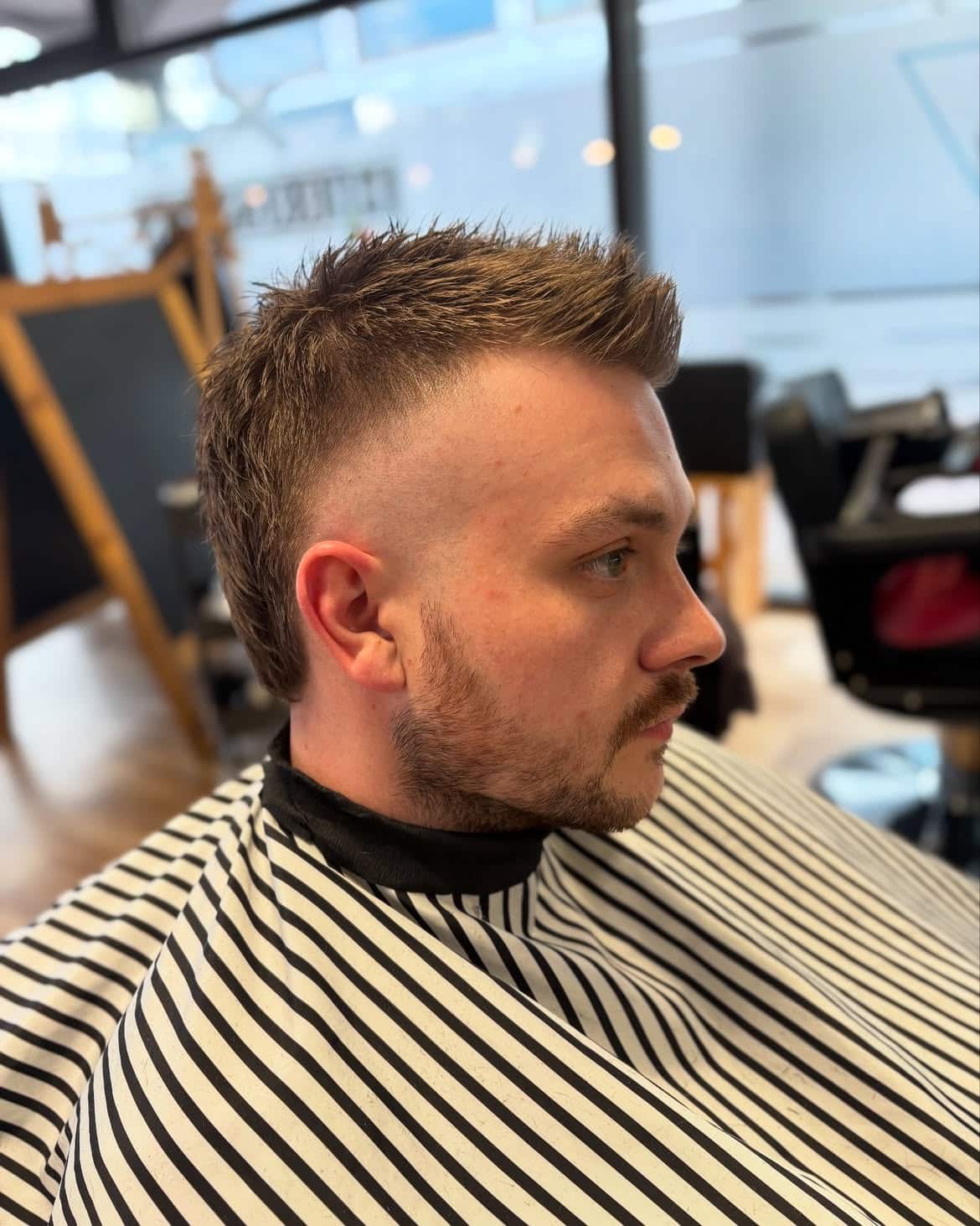 18. Textured Fade Mullet