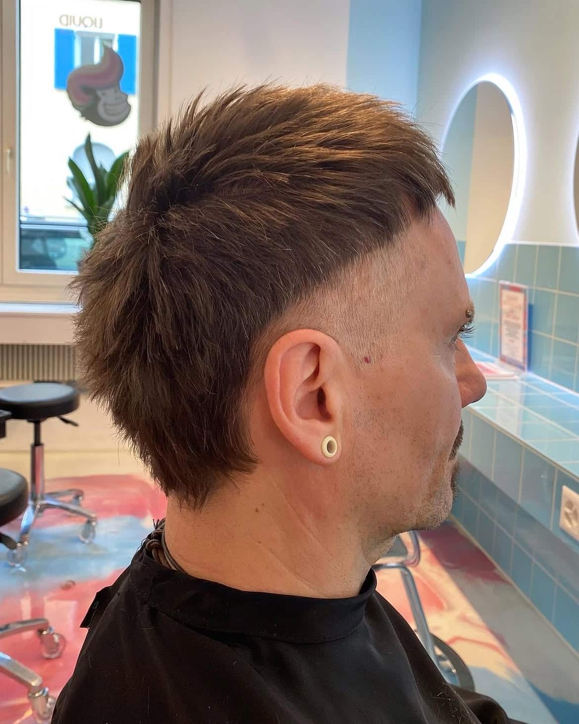 15. Textured Taper Fade Mullet