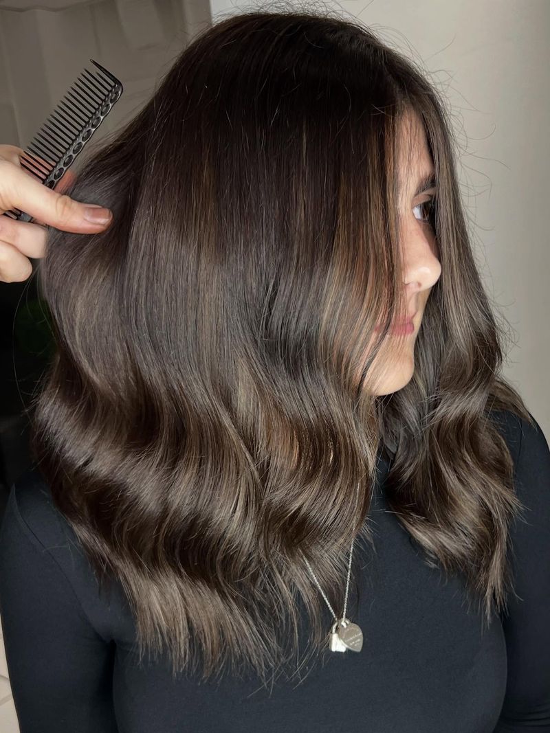 22. Toasted Coffee Waves with Subtle Highlights
