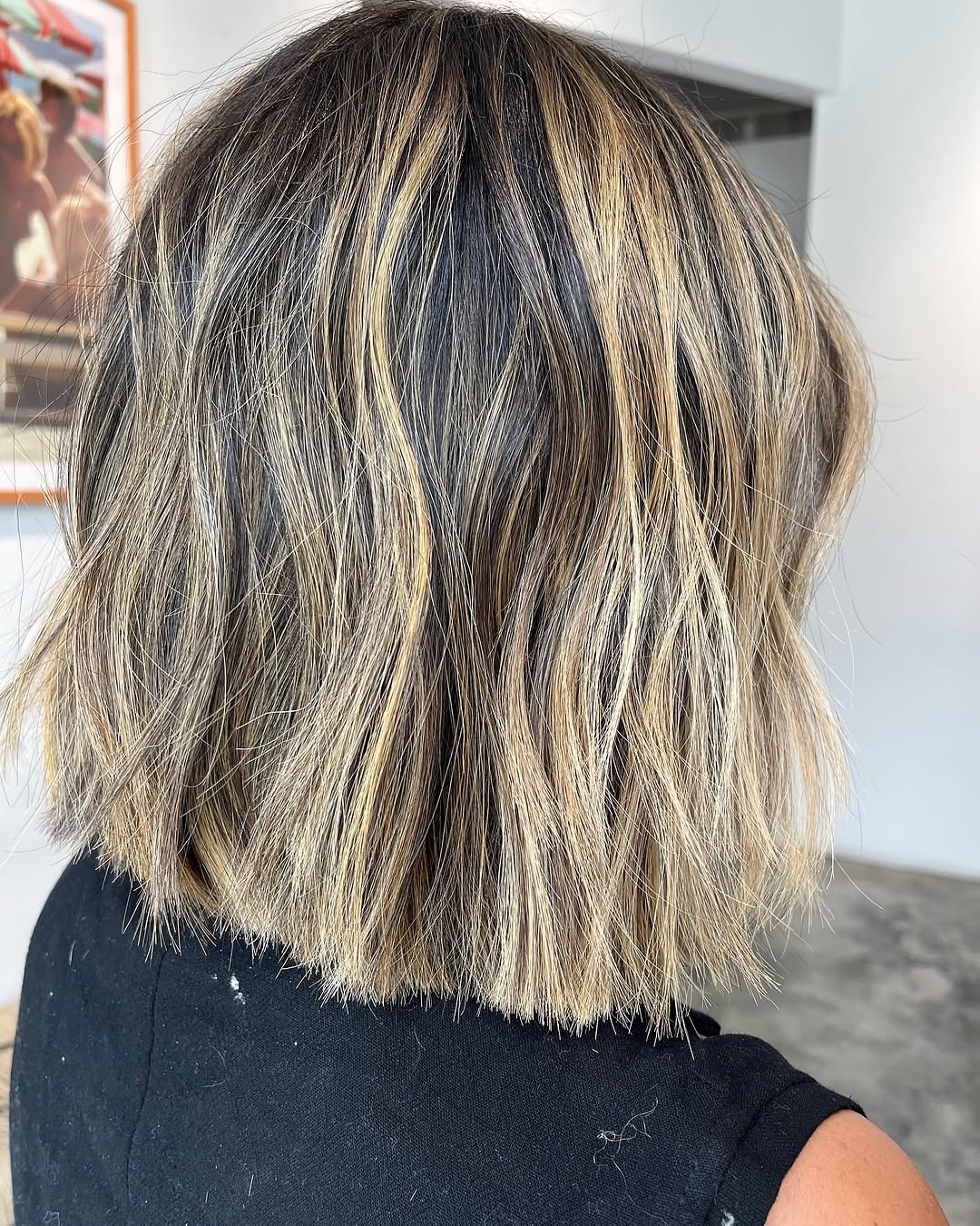 34. Tousled Ash Blonde Bob