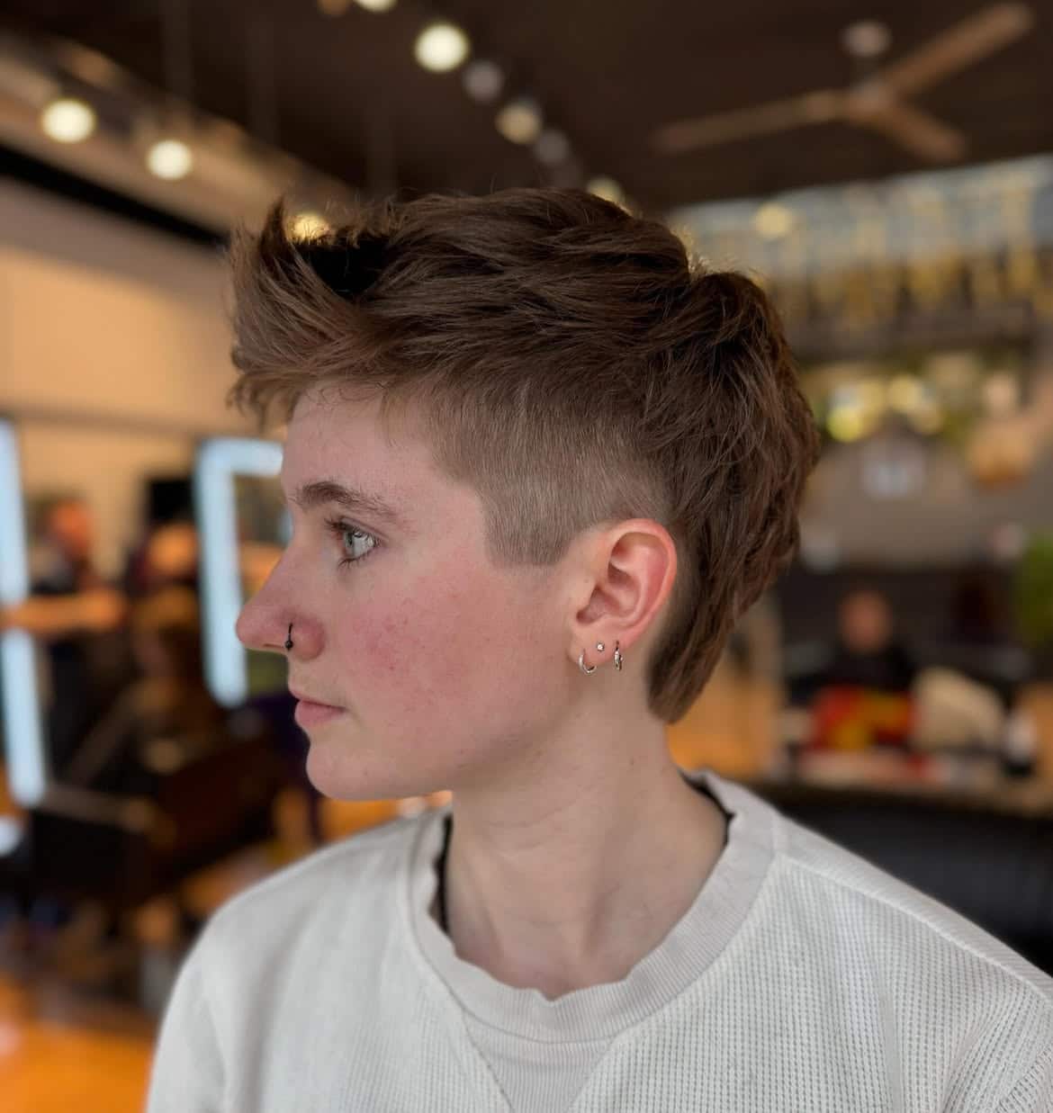 5. Undercut Brown Mullet