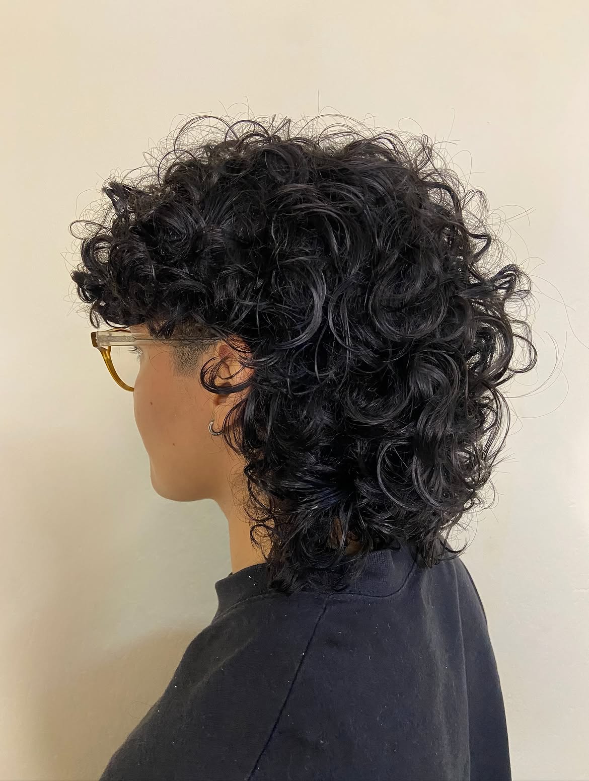 39. Undercut Curly Shag Mullet