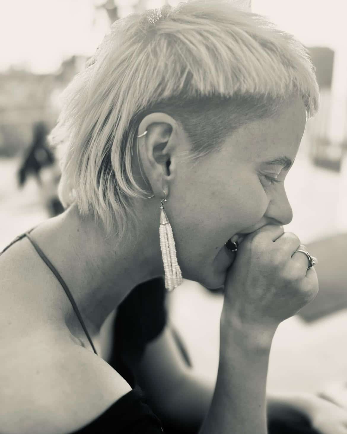 40. Undercut Pixie Mullet with Micro Bangs