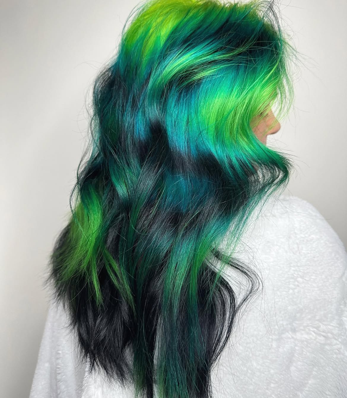 10. Vibrant Green Ombre