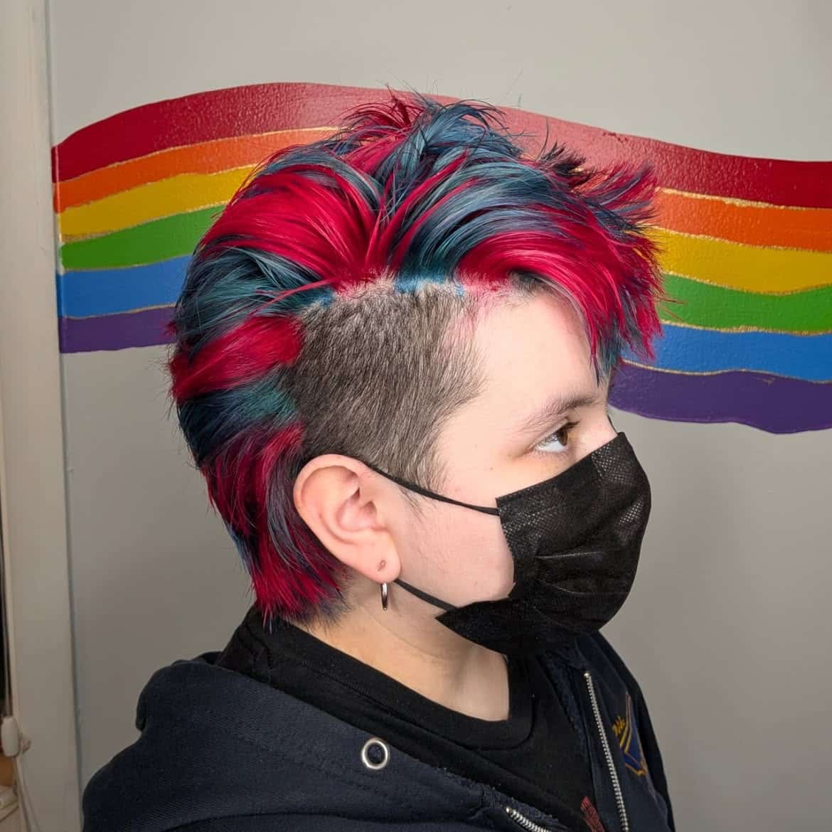 26. Vibrant Stripe Mohawk