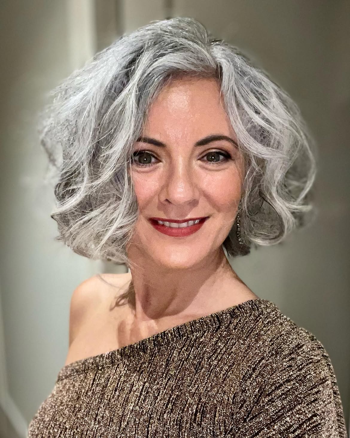 22. Voluminous Silver Waves