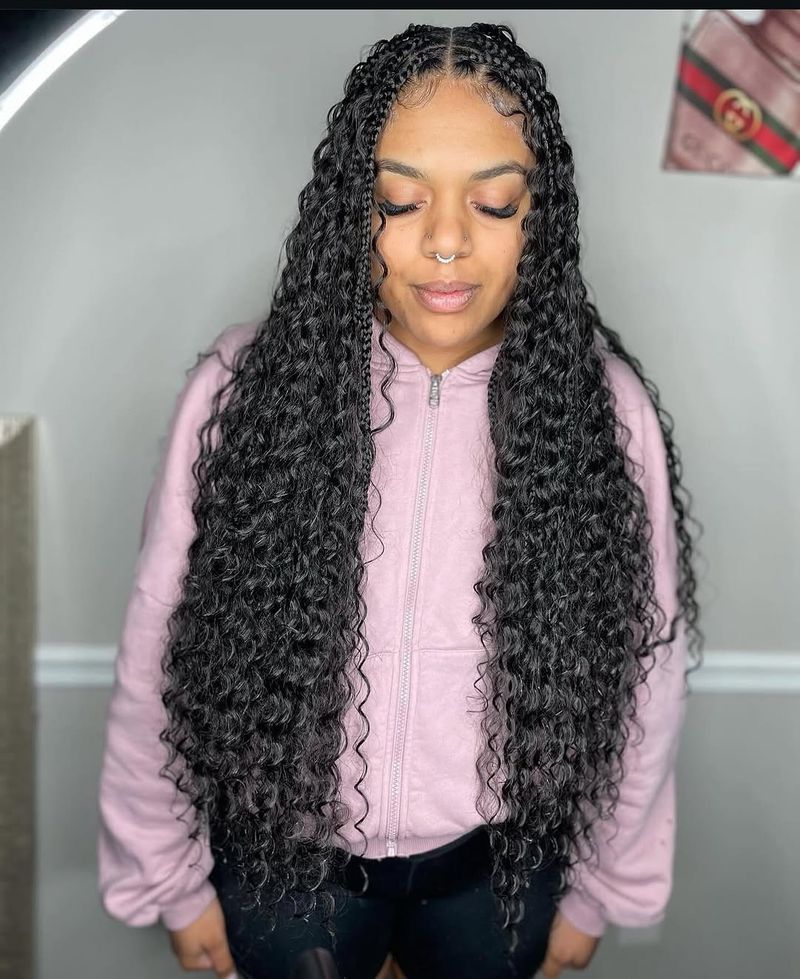 50. Waist-Length Goddess Braids