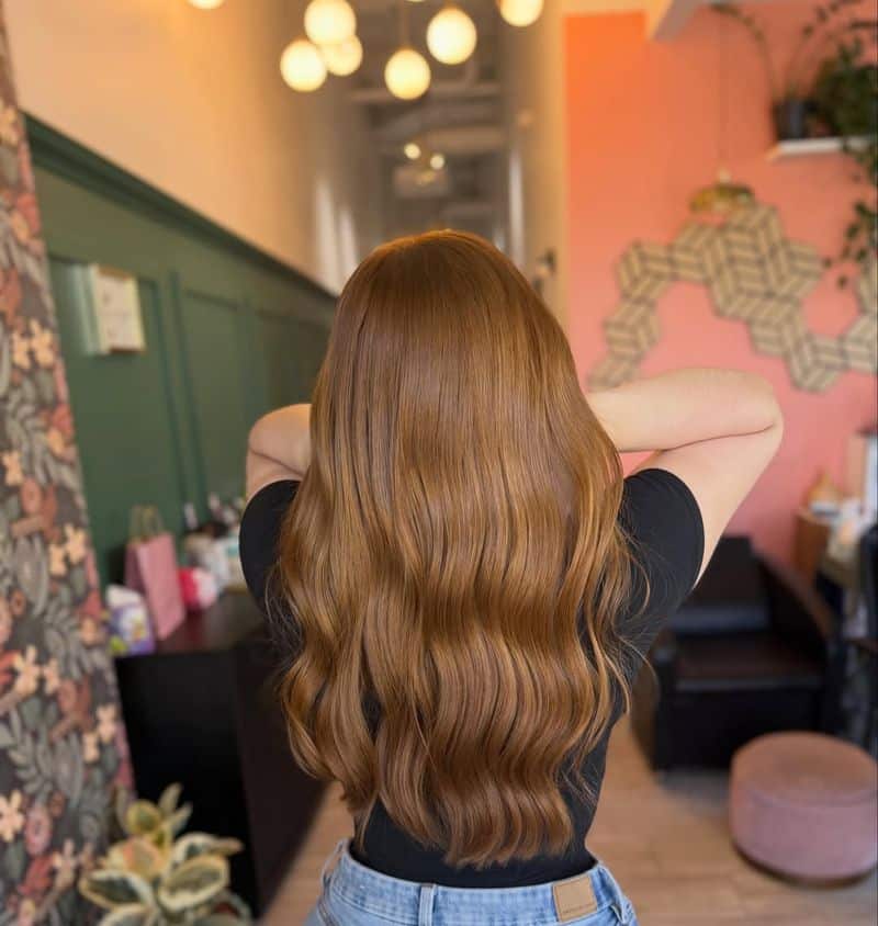9. Warm Caramel Waves