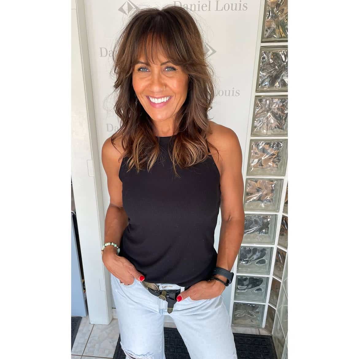 5. Warm Chestnut Shag with Soft Fringe