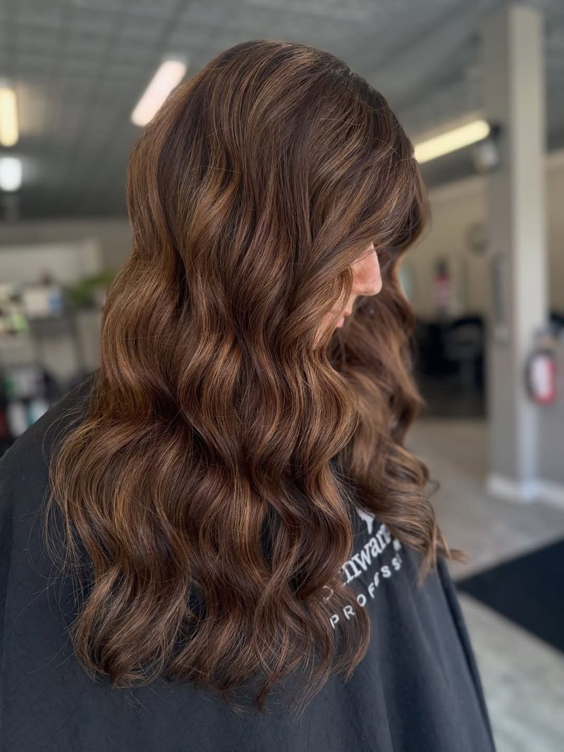 4. Warm Chestnut Waves