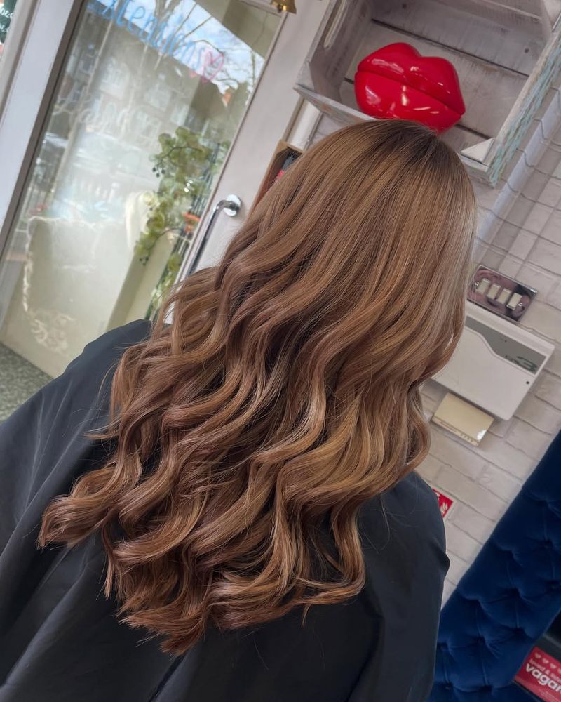 37. Warm Chestnut Waves