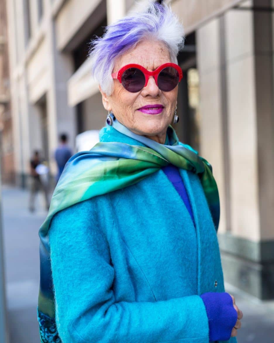 13. White Pixie with Violet Unicorn Streak