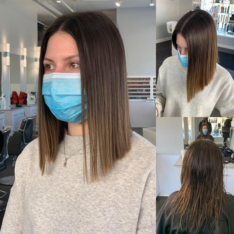 10. Angled Brunette Lob