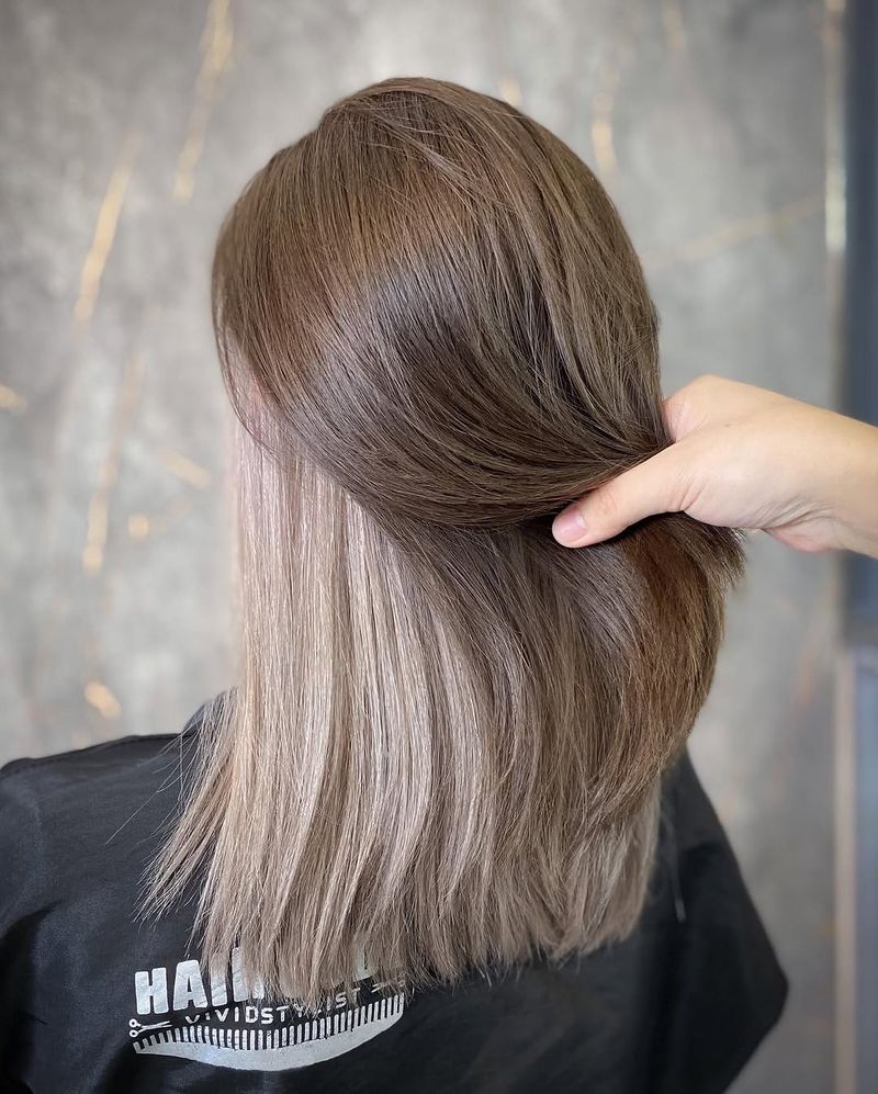 51. Ash Brown and Platinum Hidden Highlights