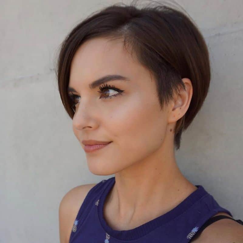 15. Asymmetrical Undercut Pixie Bob
