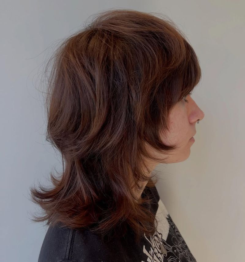 51. Auburn Shag with Flip-Out Ends
