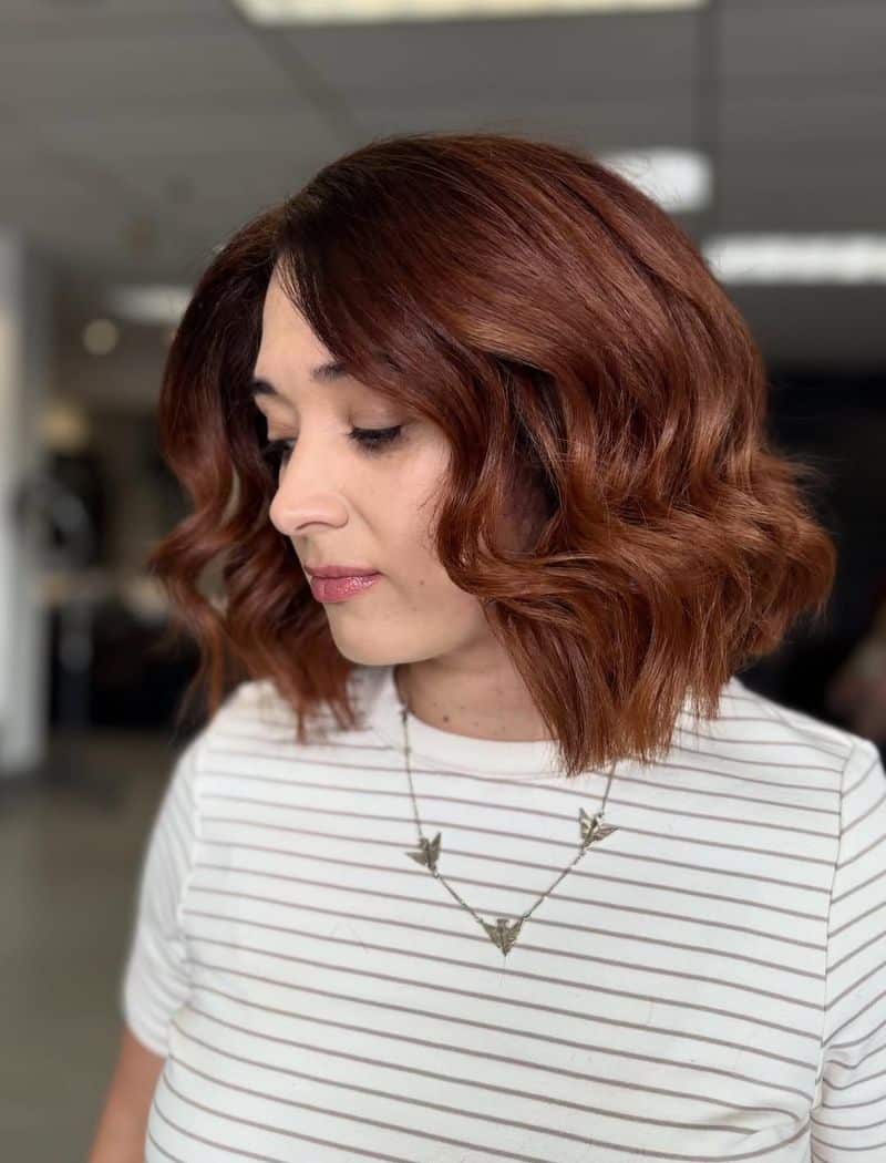 17. Auburn Waves with Deep Side Part