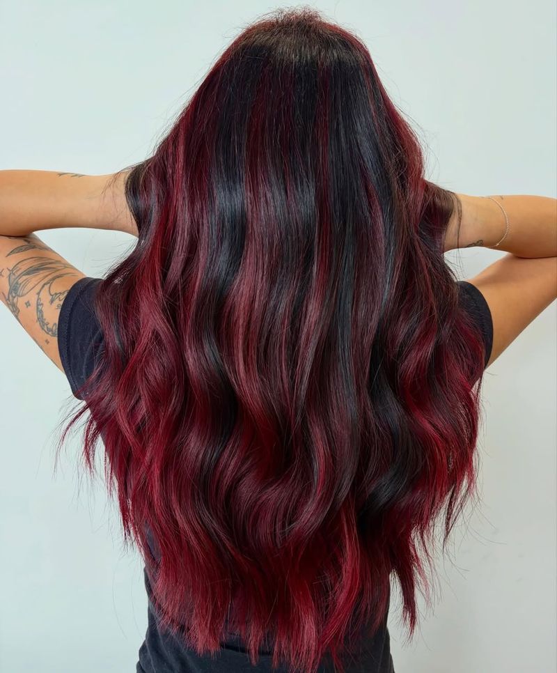 14. Black Cherry and Plum Ribbons