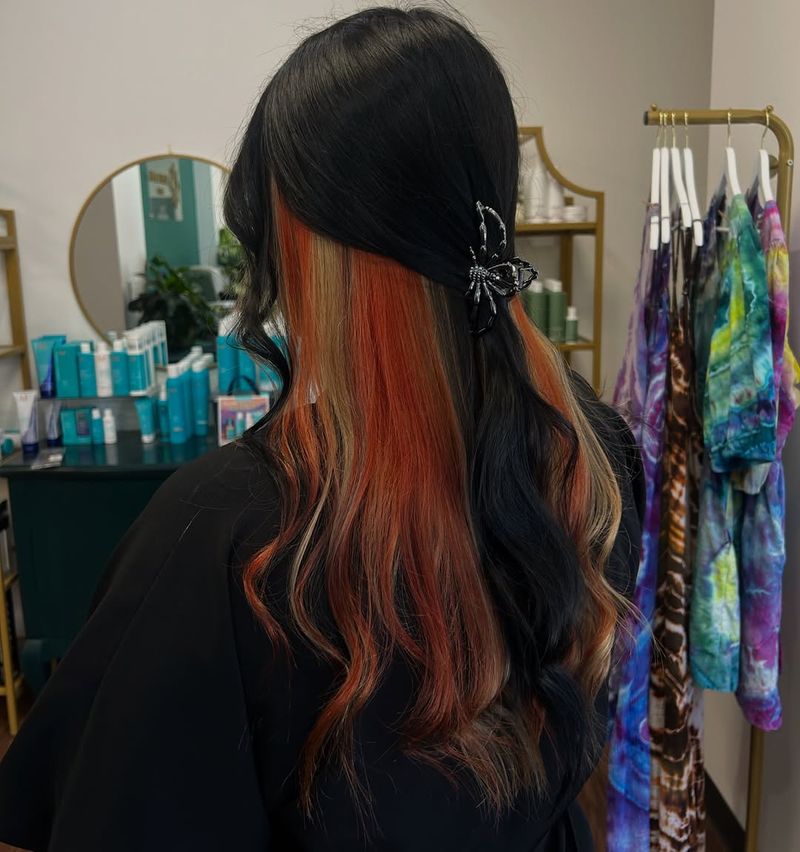 28. Black and Sunset Copper Peekaboo Halo
