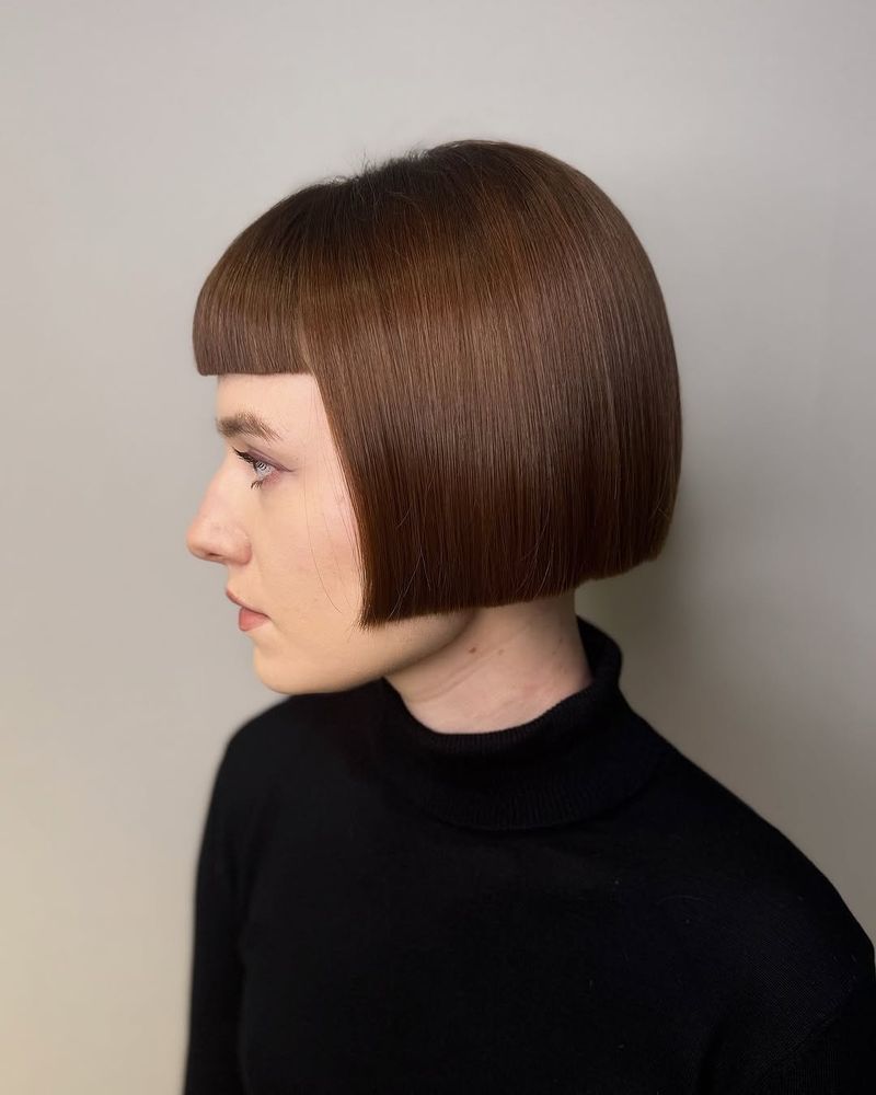 36. Blunt Micro-Bangs with Precision Cut